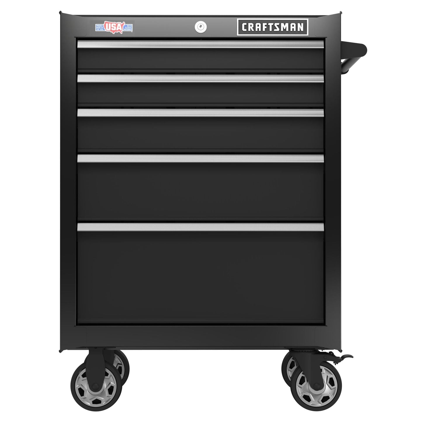 2000 Series 26.5-in W x 37.5-in H 5-Drawer Steel Rolling Tool Cabinet (Black)
