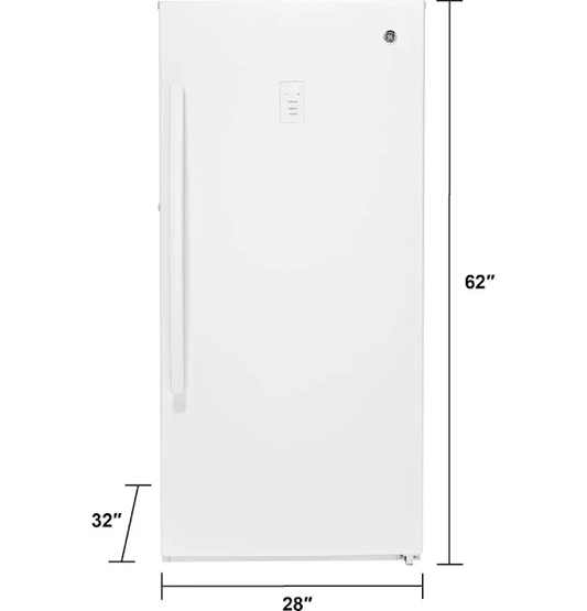 14.1 Cu. ft. White Frost-free Upright Freezer FUF14DLRWW