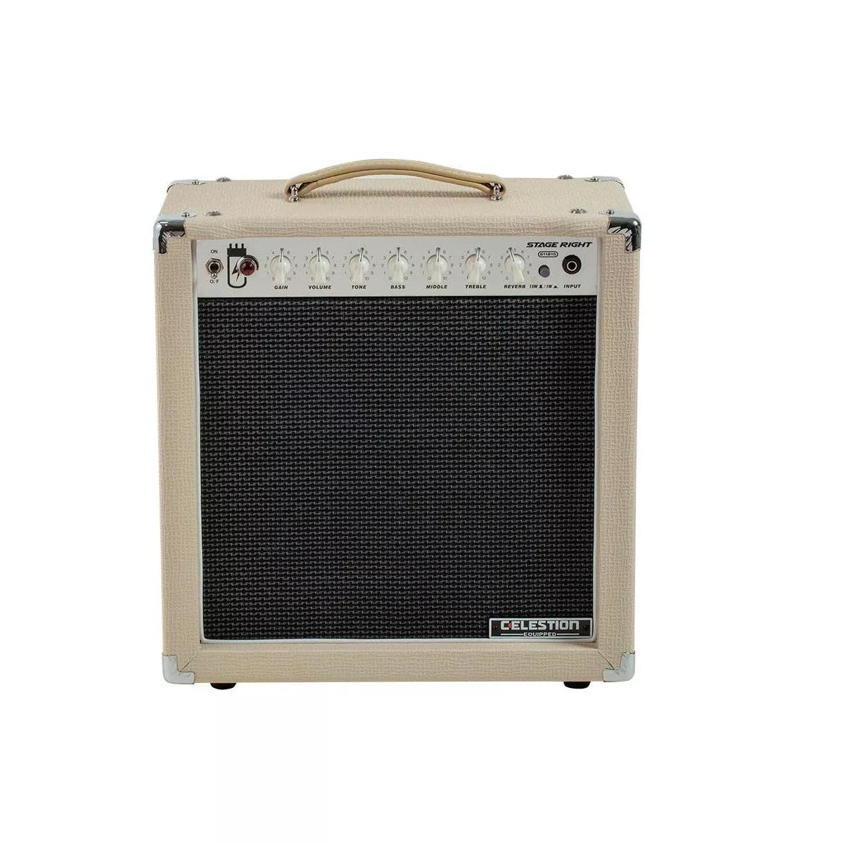 Stage Right by Monoprice 15-Watt 1×12 Guitar Combo Tube Amp with Celestion Speaker and Spring Reverb