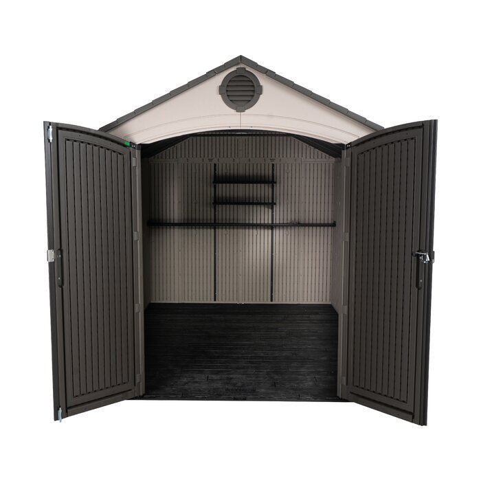 8 ft. W x 12.5 ft. D Plastic Storage Shed