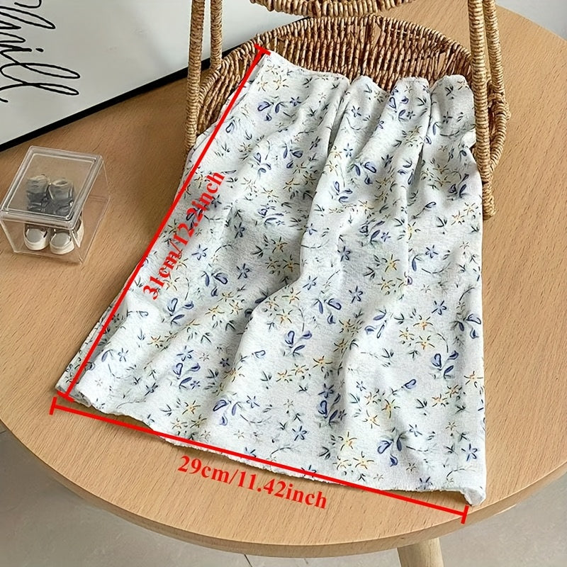 Women's Bohemian Floral Print Face Mask - Breathable Non-Elastic Full Coverage with Tassel Earrings, Lightweight Outdoor Beach Accessory for Casual Outings & Summer Activities