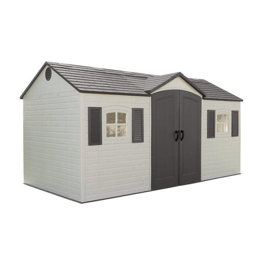 Side Entry 15 ft. W x 8 ft. D Plastic Storage Shed