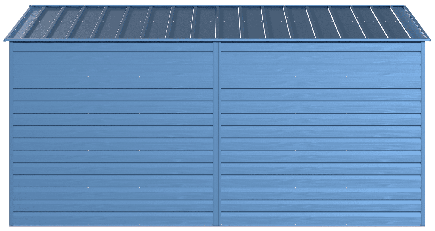 Arrow Select Steel Storage Shed, 10x14, Blue Grey