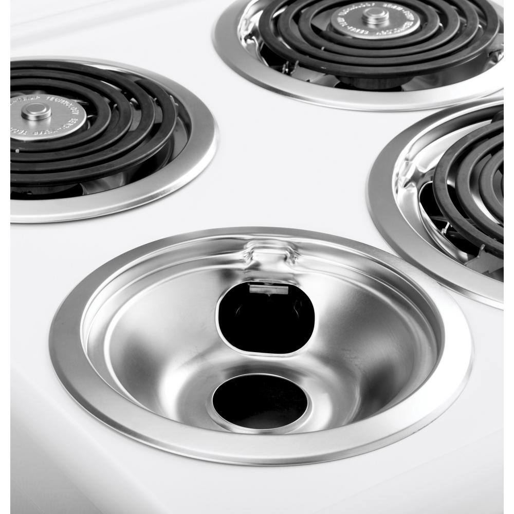 20 in. 4 Burner Element Free-Standing Electric Range in White