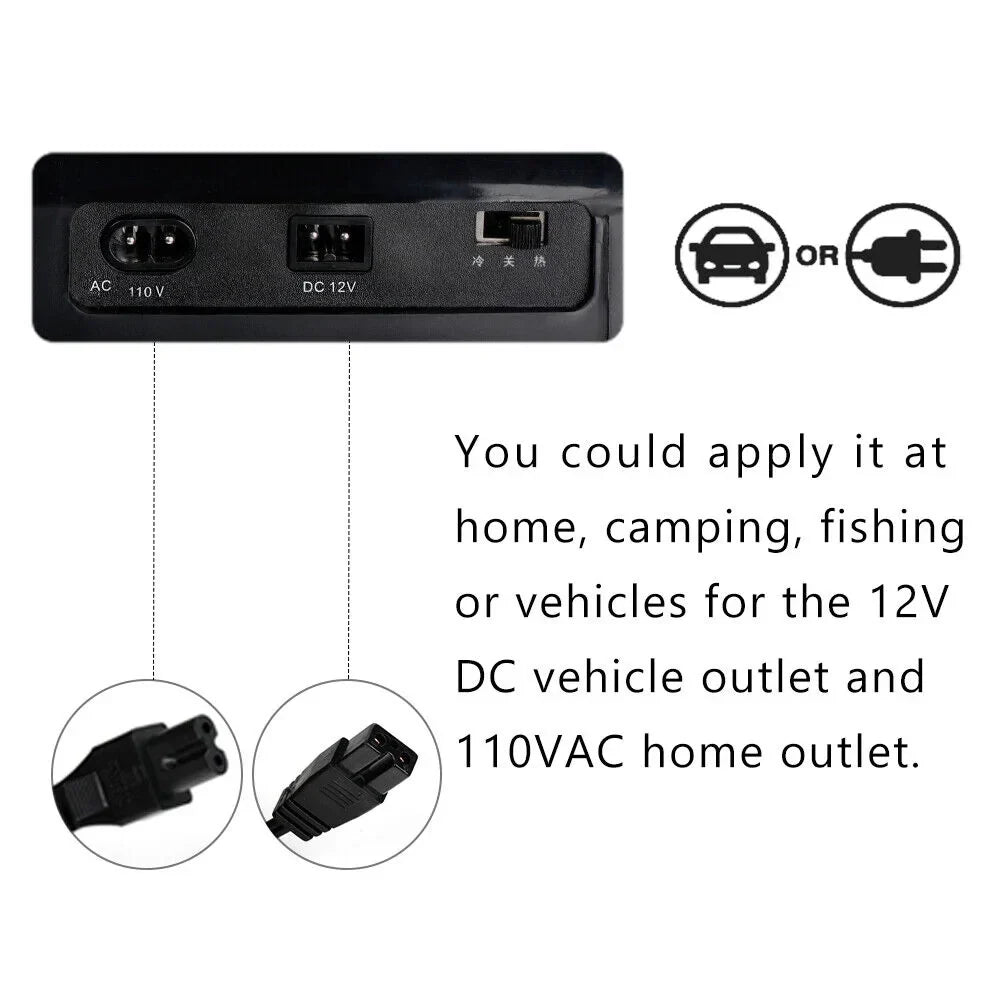 Newest Portable Iceless Thermoelectric Cooler Warmer Low Noise Car Electric Refrigerator Mini Fridge for Car Travel Trip Caming