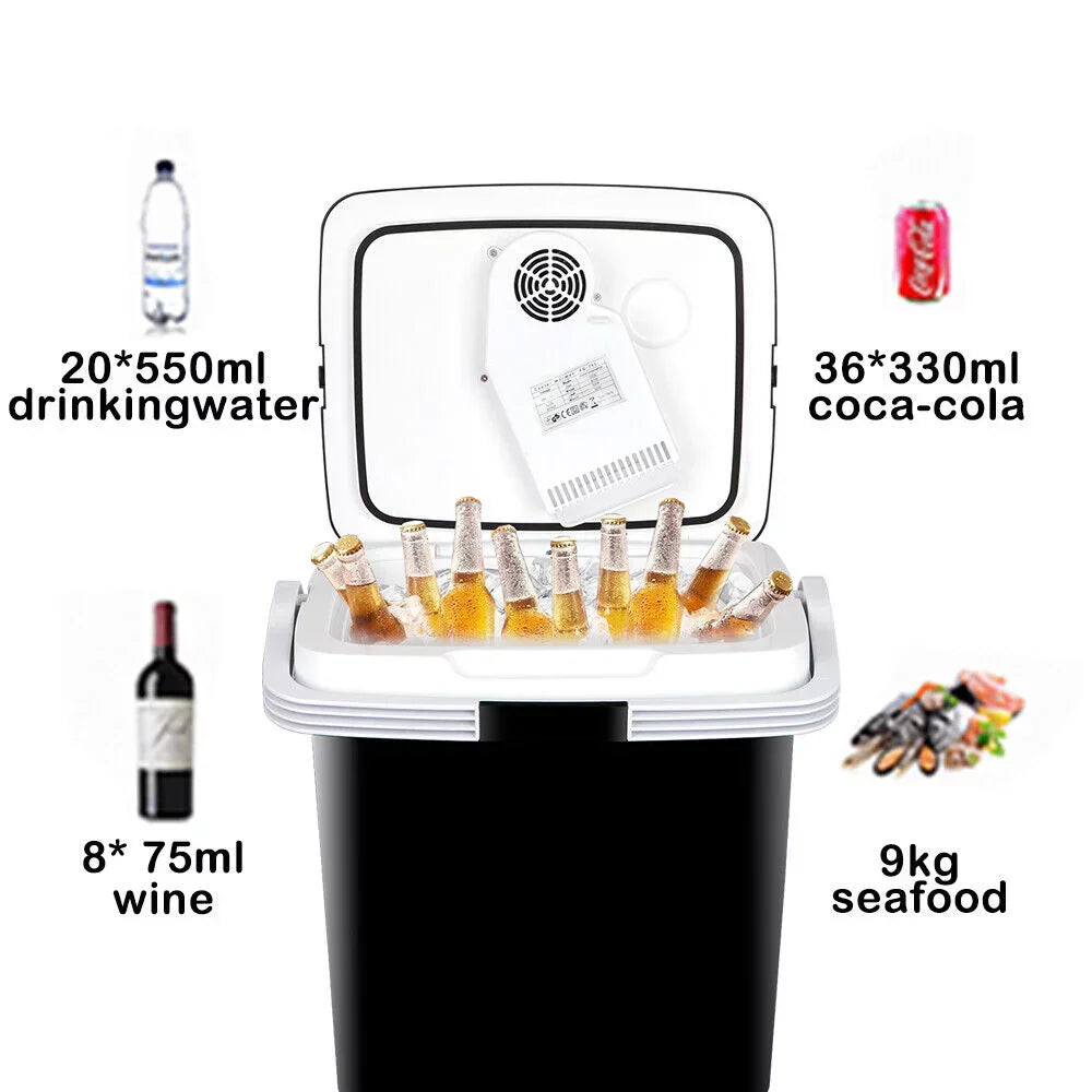 Newest Portable Iceless Thermoelectric Cooler Warmer Low Noise Car Electric Refrigerator Mini Fridge for Car Travel Trip Caming