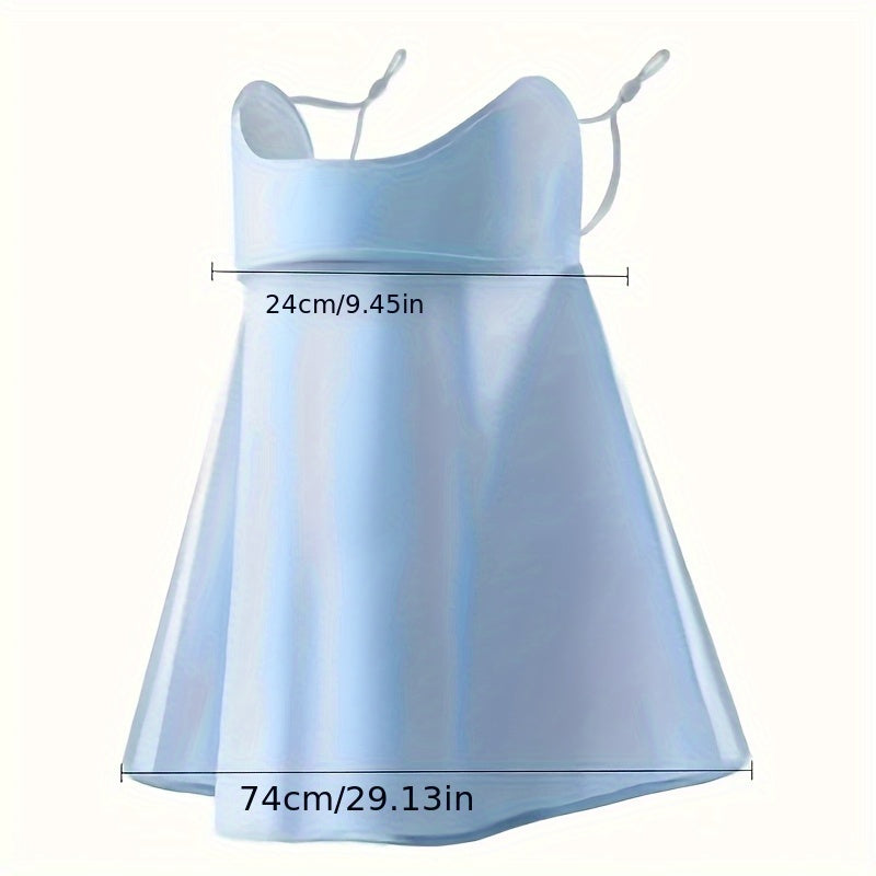 Windproof Face Mask Windproof, Dustproof Breathable Women's Face Mask - Ice, Sunshade Knit Nylon Fabric | Outdoor Activities, Stylish Design, Comfortable Wear, Available in Pink, Gray, Blue, Black, Outdoor Running