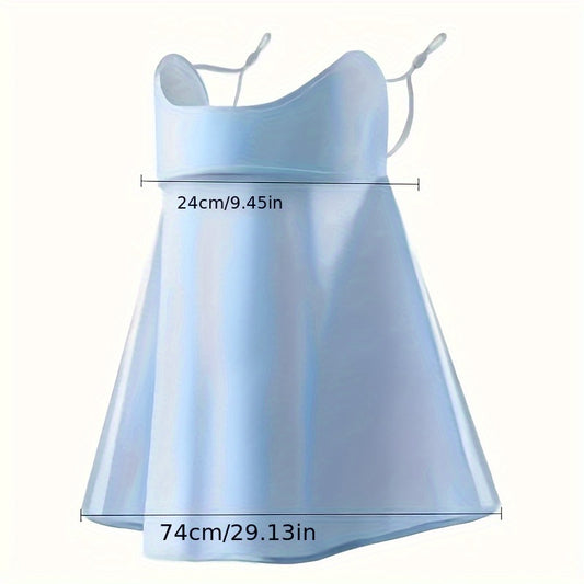 Windproof Face Mask Windproof, Dustproof Breathable Women's Face Mask - Ice, Sunshade Knit Nylon Fabric | Outdoor Activities, Stylish Design, Comfortable Wear, Available in Pink, Gray, Blue, Black, Outdoor Running